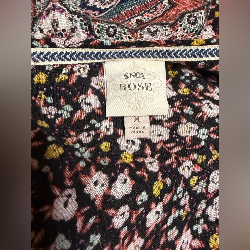 π· Knox Rose Floral Kimono β NWOT β Size M β Boho Boutique Layering Piece π - Picture 3 of 3